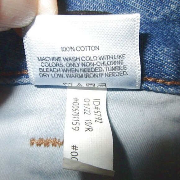 Express 90s Ankle Boot Jeans Size 10 High Rise Ankle Ripped Distressed Denim NEW - Picture 11 of 12